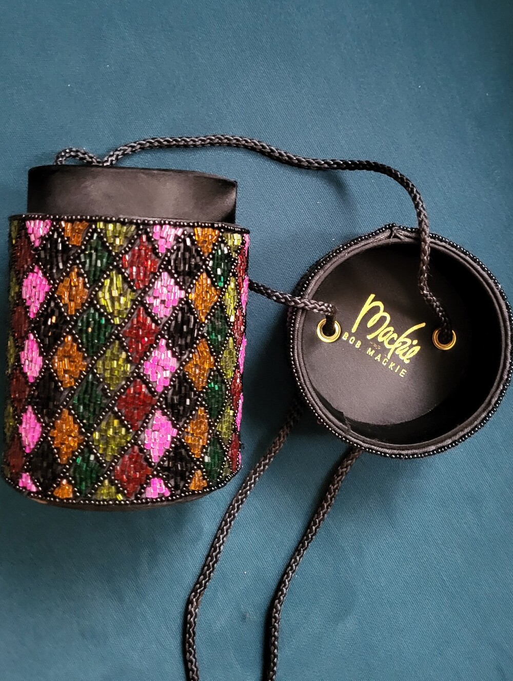 Bob Mackie Beaded Cylinder Purse